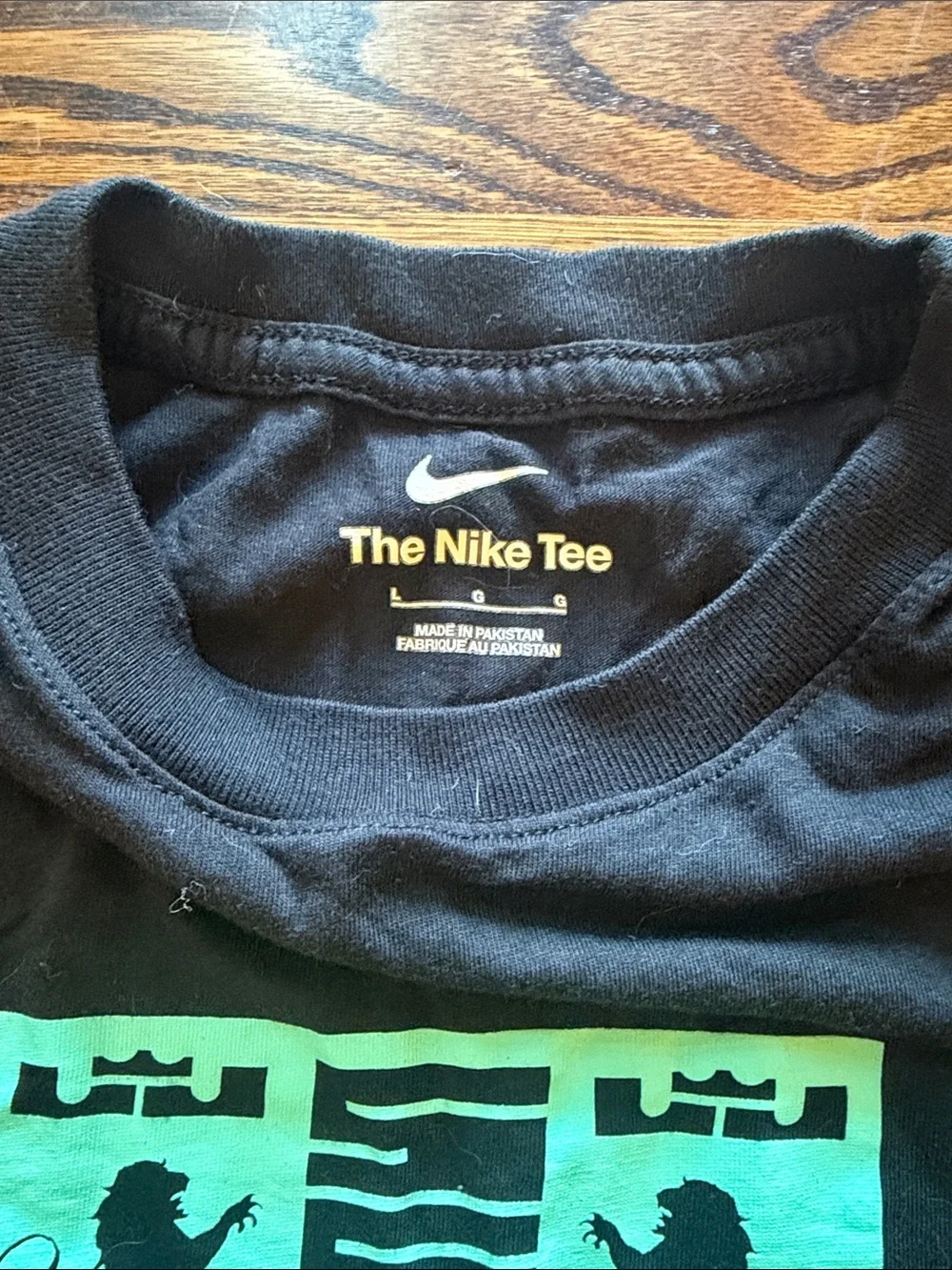 Nike Black Tee with Teal Liverpool Graphic